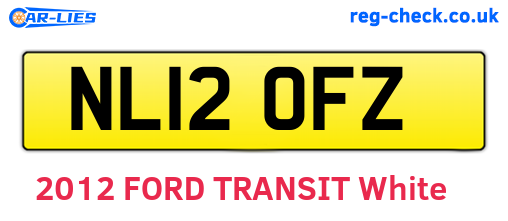 NL12OFZ are the vehicle registration plates.