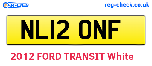 NL12ONF are the vehicle registration plates.