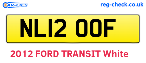 NL12OOF are the vehicle registration plates.