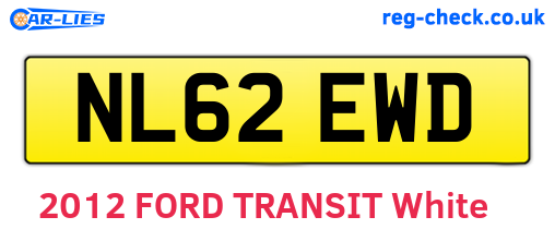 NL62EWD are the vehicle registration plates.