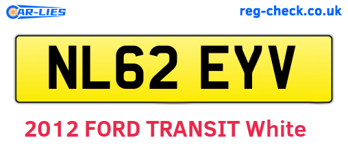 NL62EYV are the vehicle registration plates.