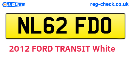 NL62FDO are the vehicle registration plates.