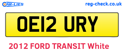 OE12URY are the vehicle registration plates.