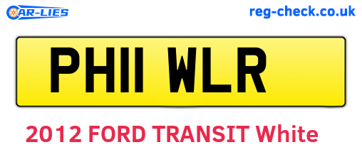 PH11WLR are the vehicle registration plates.