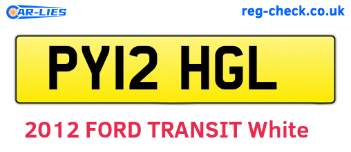 PY12HGL are the vehicle registration plates.
