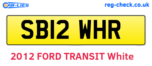 SB12WHR are the vehicle registration plates.