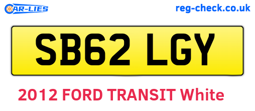 SB62LGY are the vehicle registration plates.