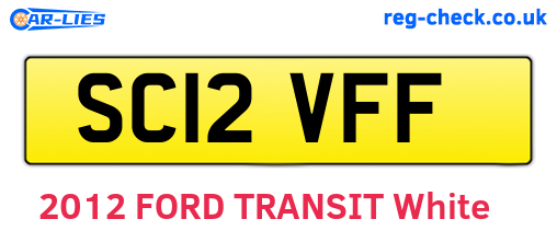 SC12VFF are the vehicle registration plates.