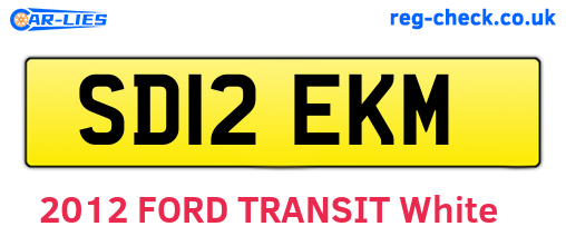 SD12EKM are the vehicle registration plates.