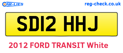 SD12HHJ are the vehicle registration plates.