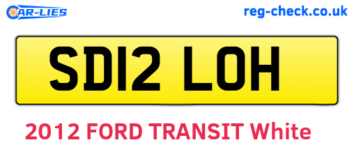 SD12LOH are the vehicle registration plates.