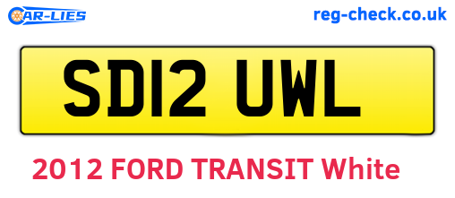 SD12UWL are the vehicle registration plates.