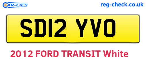 SD12YVO are the vehicle registration plates.