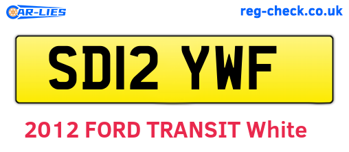 SD12YWF are the vehicle registration plates.