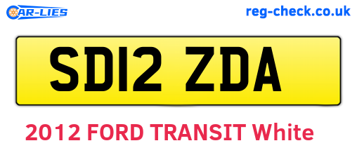 SD12ZDA are the vehicle registration plates.
