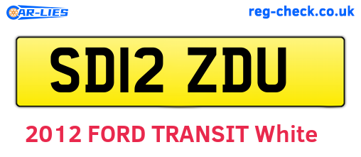 SD12ZDU are the vehicle registration plates.