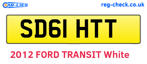 SD61HTT are the vehicle registration plates.