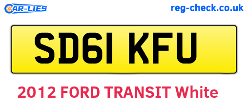 SD61KFU are the vehicle registration plates.