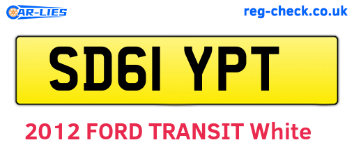 SD61YPT are the vehicle registration plates.