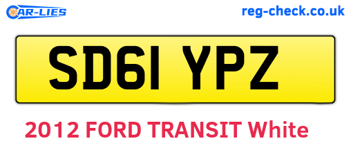SD61YPZ are the vehicle registration plates.