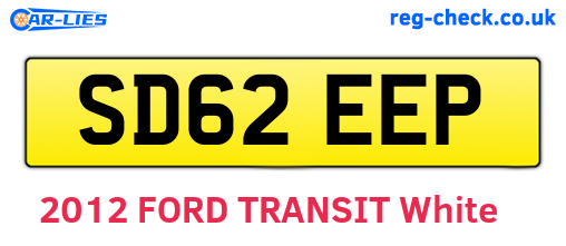 SD62EEP are the vehicle registration plates.