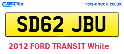 SD62JBU are the vehicle registration plates.
