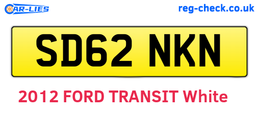 SD62NKN are the vehicle registration plates.