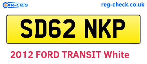 SD62NKP are the vehicle registration plates.