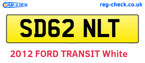 SD62NLT are the vehicle registration plates.
