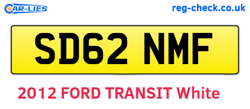 SD62NMF are the vehicle registration plates.