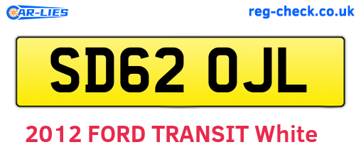SD62OJL are the vehicle registration plates.