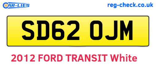 SD62OJM are the vehicle registration plates.