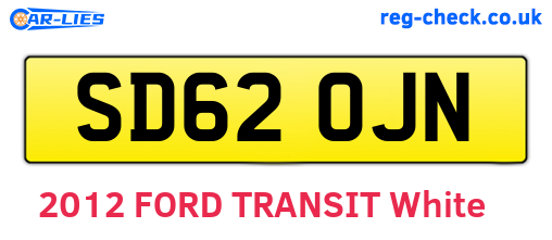 SD62OJN are the vehicle registration plates.
