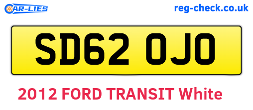 SD62OJO are the vehicle registration plates.