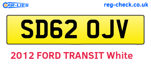 SD62OJV are the vehicle registration plates.