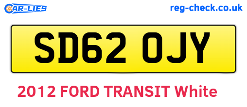 SD62OJY are the vehicle registration plates.