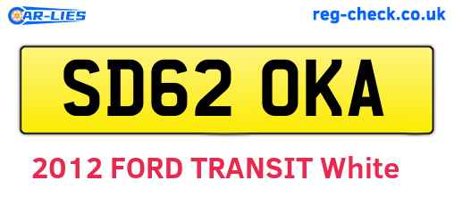 SD62OKA are the vehicle registration plates.