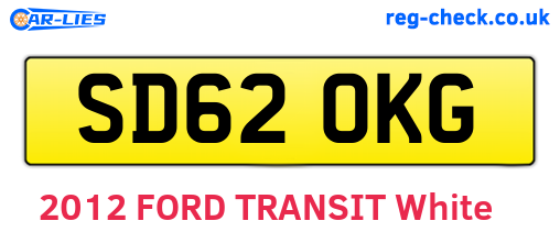 SD62OKG are the vehicle registration plates.