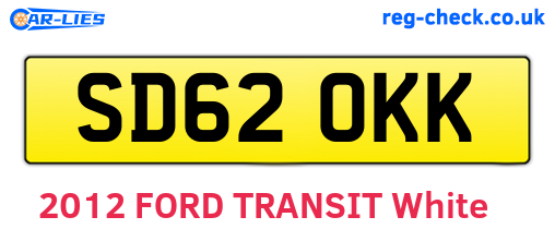 SD62OKK are the vehicle registration plates.