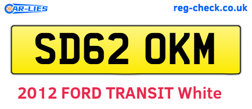 SD62OKM are the vehicle registration plates.