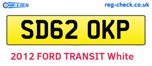 SD62OKP are the vehicle registration plates.
