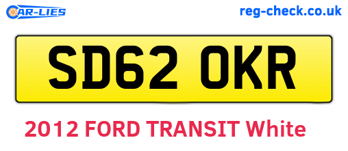 SD62OKR are the vehicle registration plates.