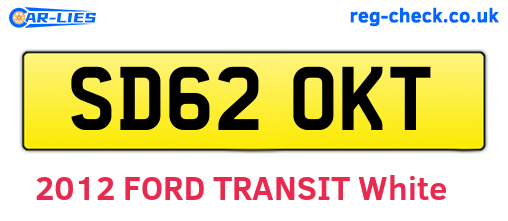 SD62OKT are the vehicle registration plates.