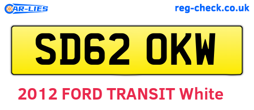 SD62OKW are the vehicle registration plates.