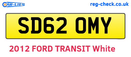 SD62OMY are the vehicle registration plates.