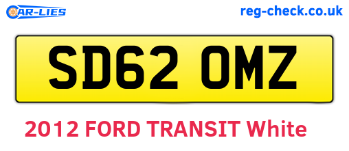 SD62OMZ are the vehicle registration plates.