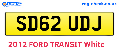 SD62UDJ are the vehicle registration plates.