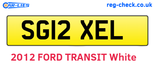 SG12XEL are the vehicle registration plates.