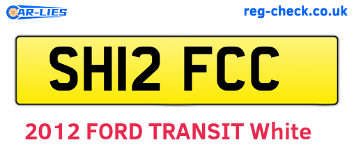 SH12FCC are the vehicle registration plates.