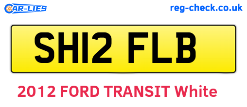 SH12FLB are the vehicle registration plates.